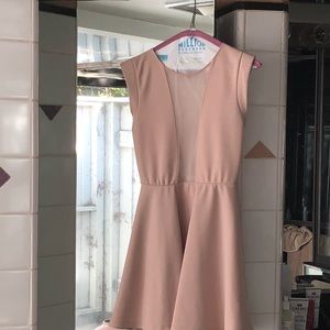 Topshop Dress Baby Pink Mesh Back and Top